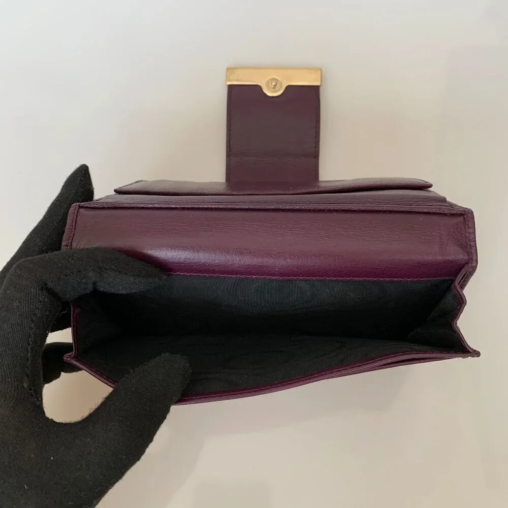 Gucci Women’s monogram guccissima purple leather wallet long authentic with COA - Picture 5 of 7